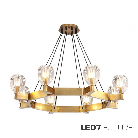 Loft Industry Modern - Droplet Circle Chandelier